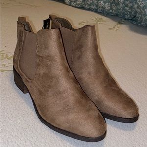 NWT suede booties from Express